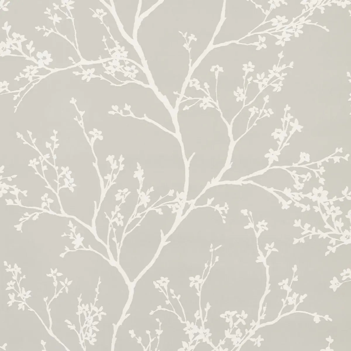 Twiggy Vinyl wallpaper in Soft Grey
