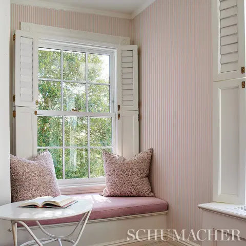 Edwin Stripe Narrow wallpaper in Sky — detail 3