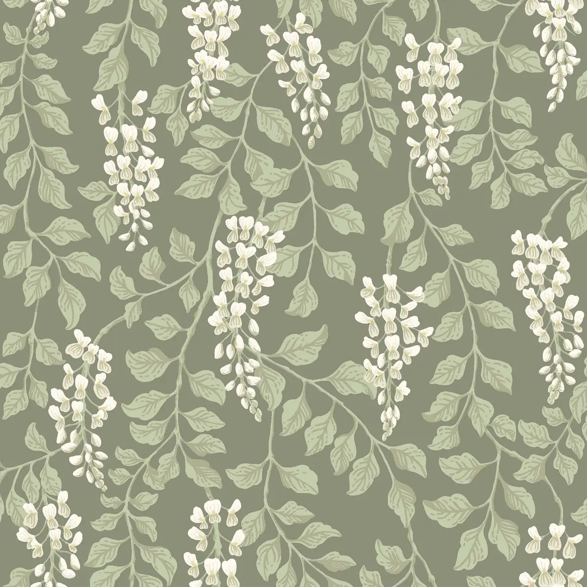 Blåregn wallpaper in Sage