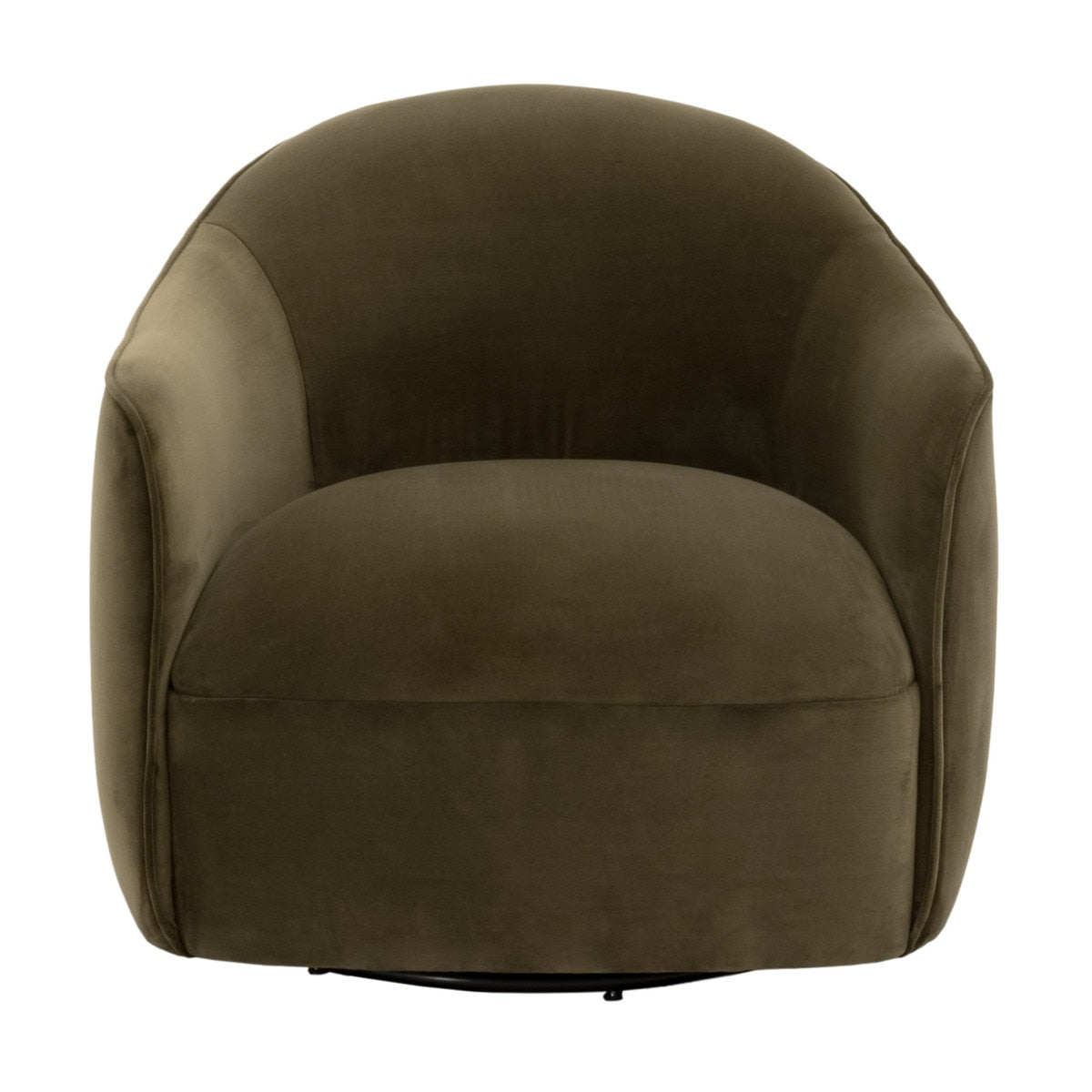Burke Swivel Club Chair in Cypress Velvet