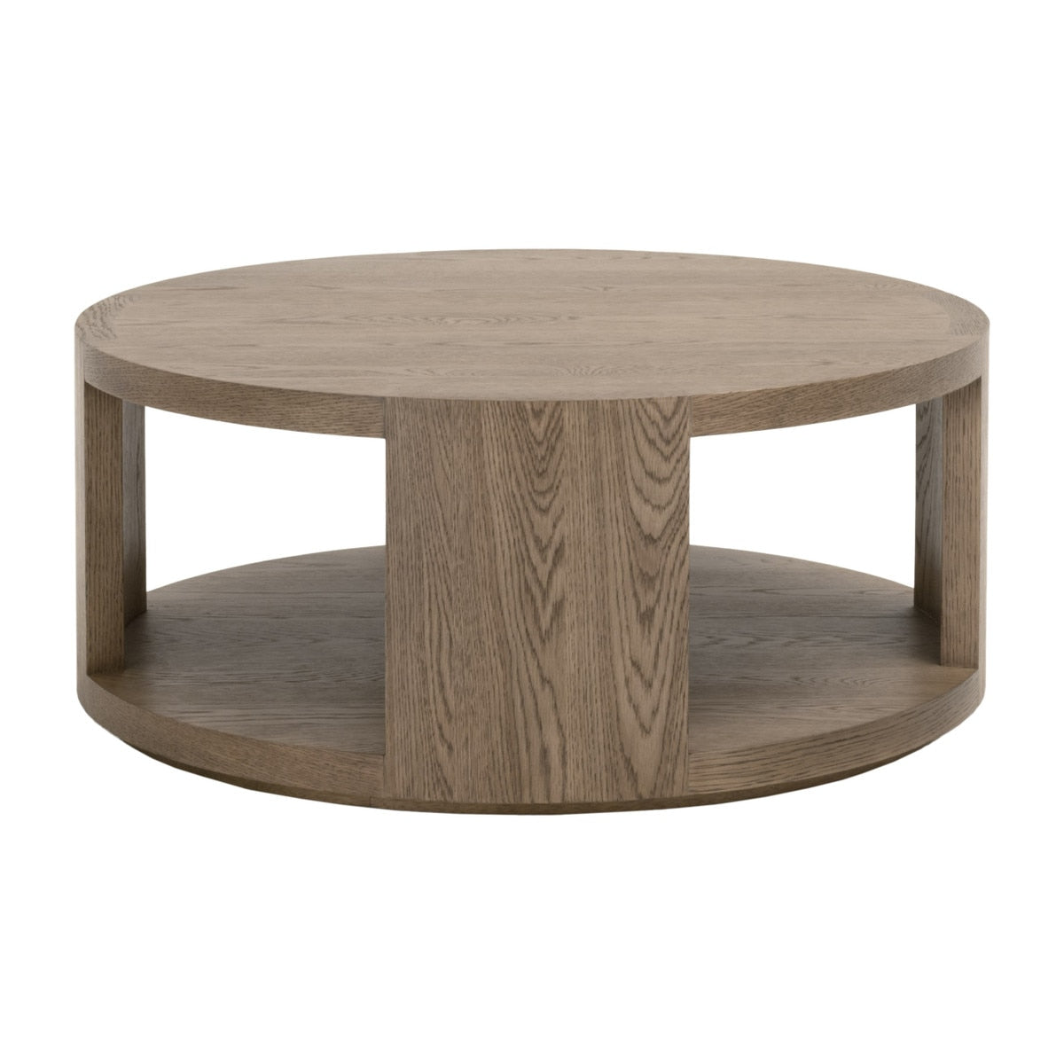 Collins Round Coffee Table in Sable Oak