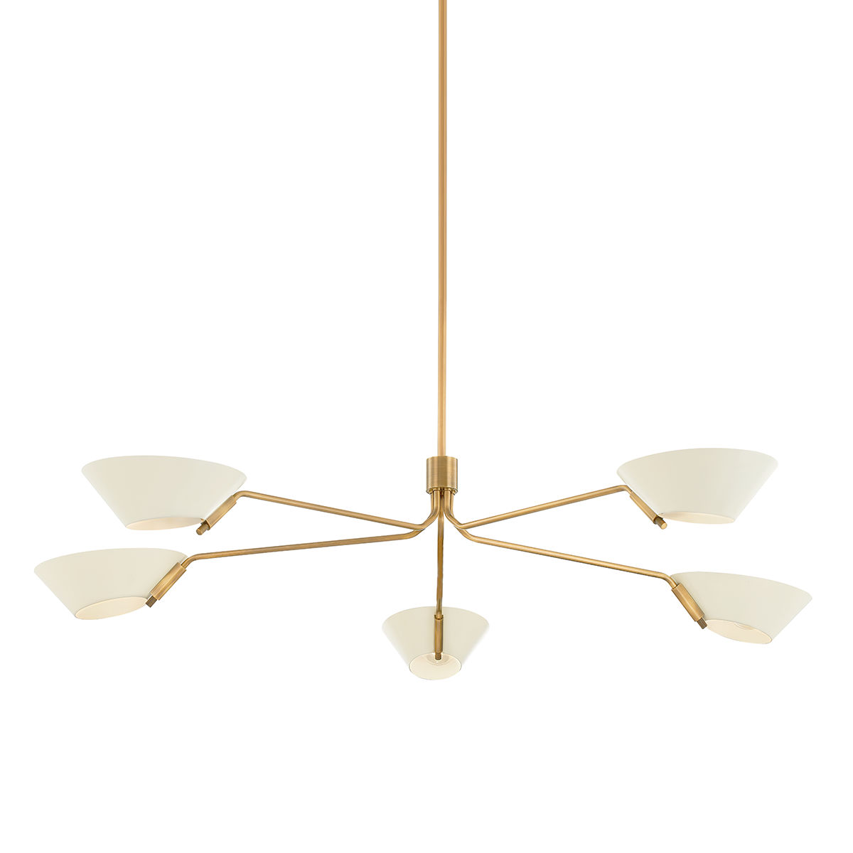 Sacramento Chandelier in Patina Brass / Soft Sand