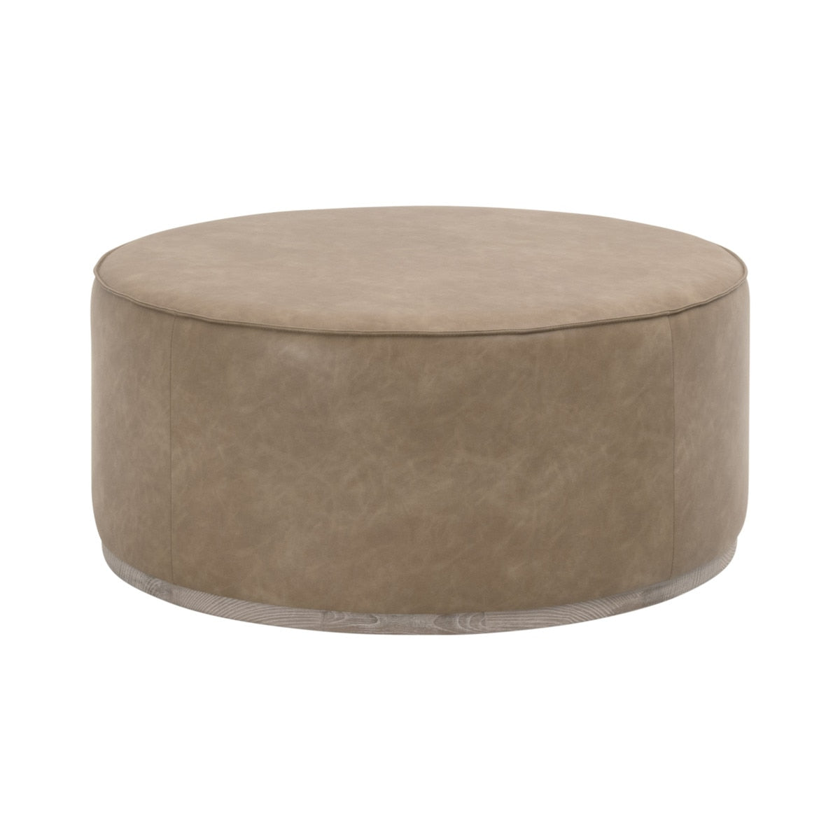 Vale Large Ottoman in Ivanhoe Toast, Natural Gray Ash