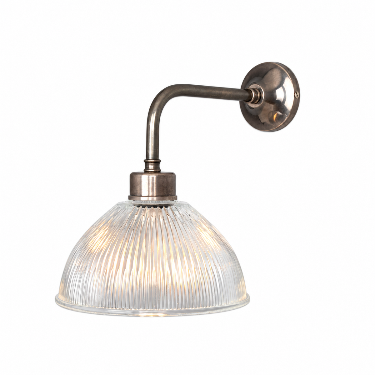 Dhaka Prismatic Glass Wall Sconce in Antique Silver