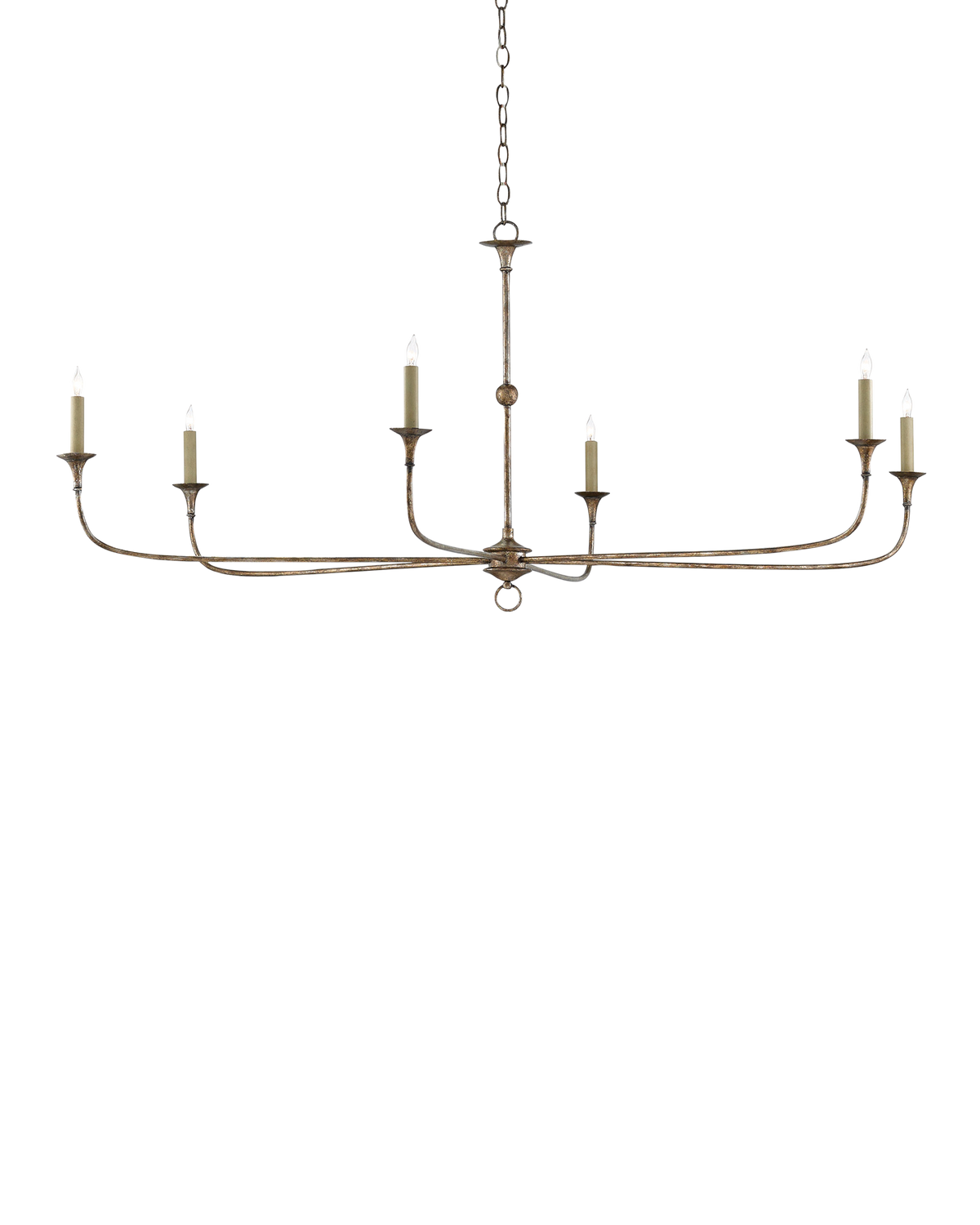 Nottaway Large Chandelier in Pyrite Bronze
