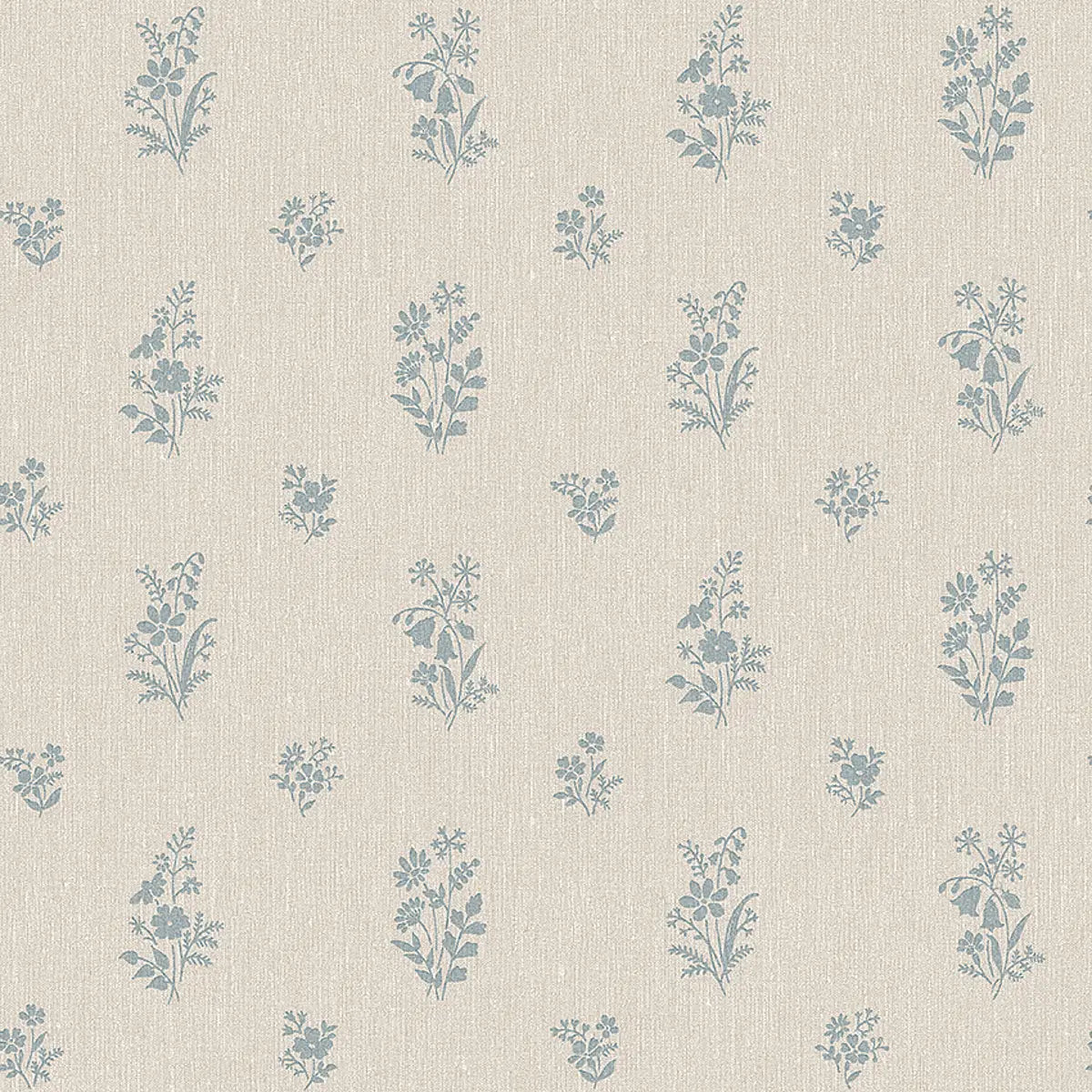 Petit Fleurs wallpaper in Blue