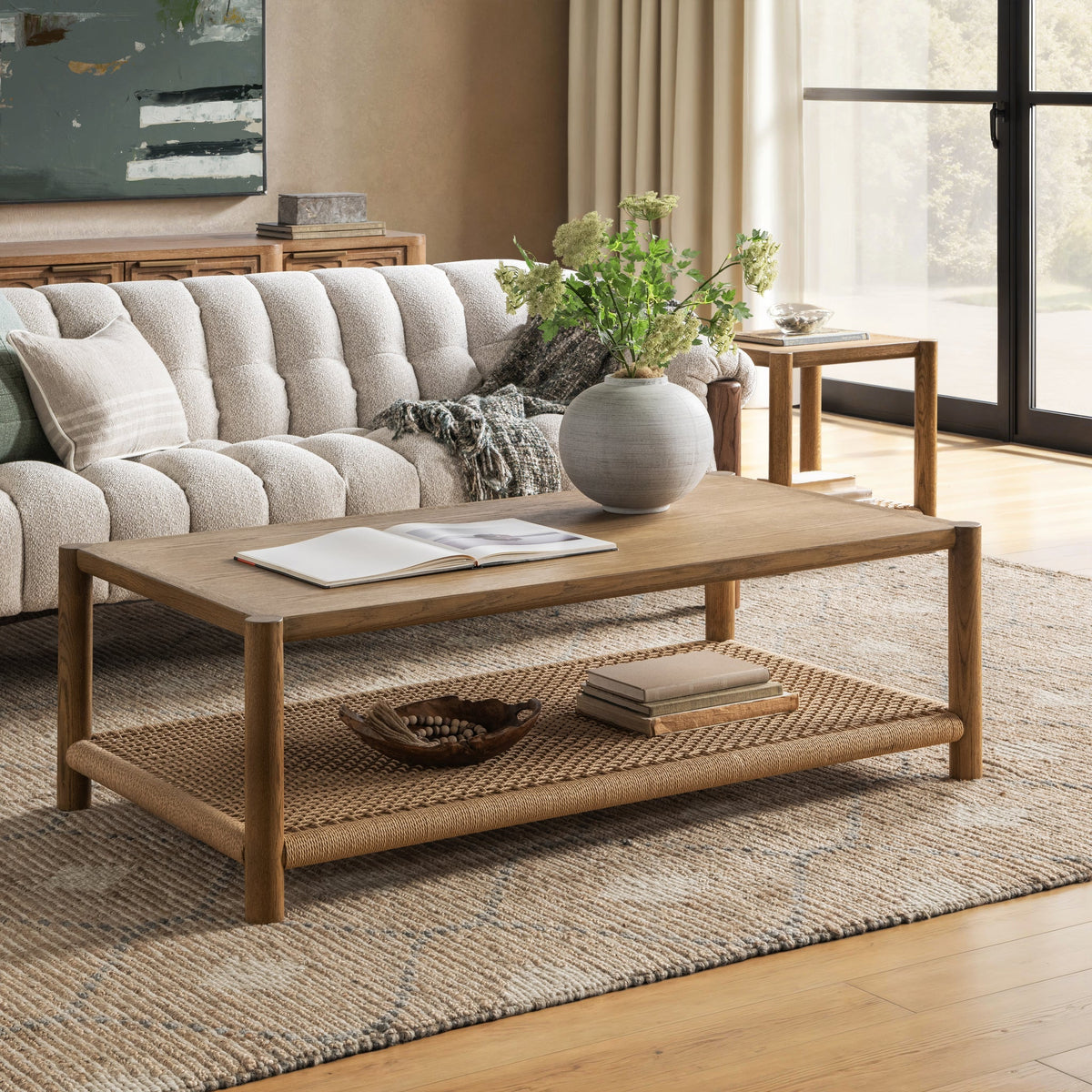 Jilian Coffee Table in Imperial Brown
