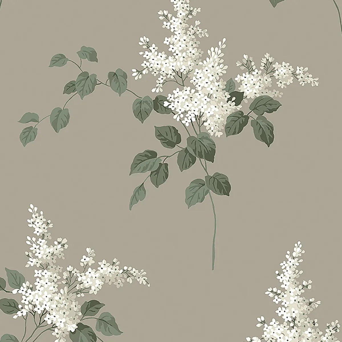 Lilacs wallpaper in Grisaille