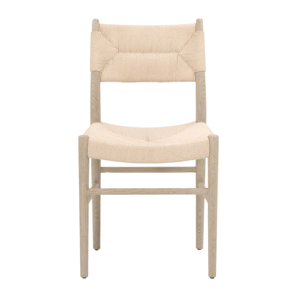 Harvest Dining Chair in Blonde Paper Cord, White Washed Oak